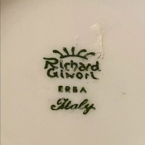 NIB Richard Ginori Italy Italian White Porcelain Coffee Tea Cups Saucers 8 Pc - Picture 6 of 14